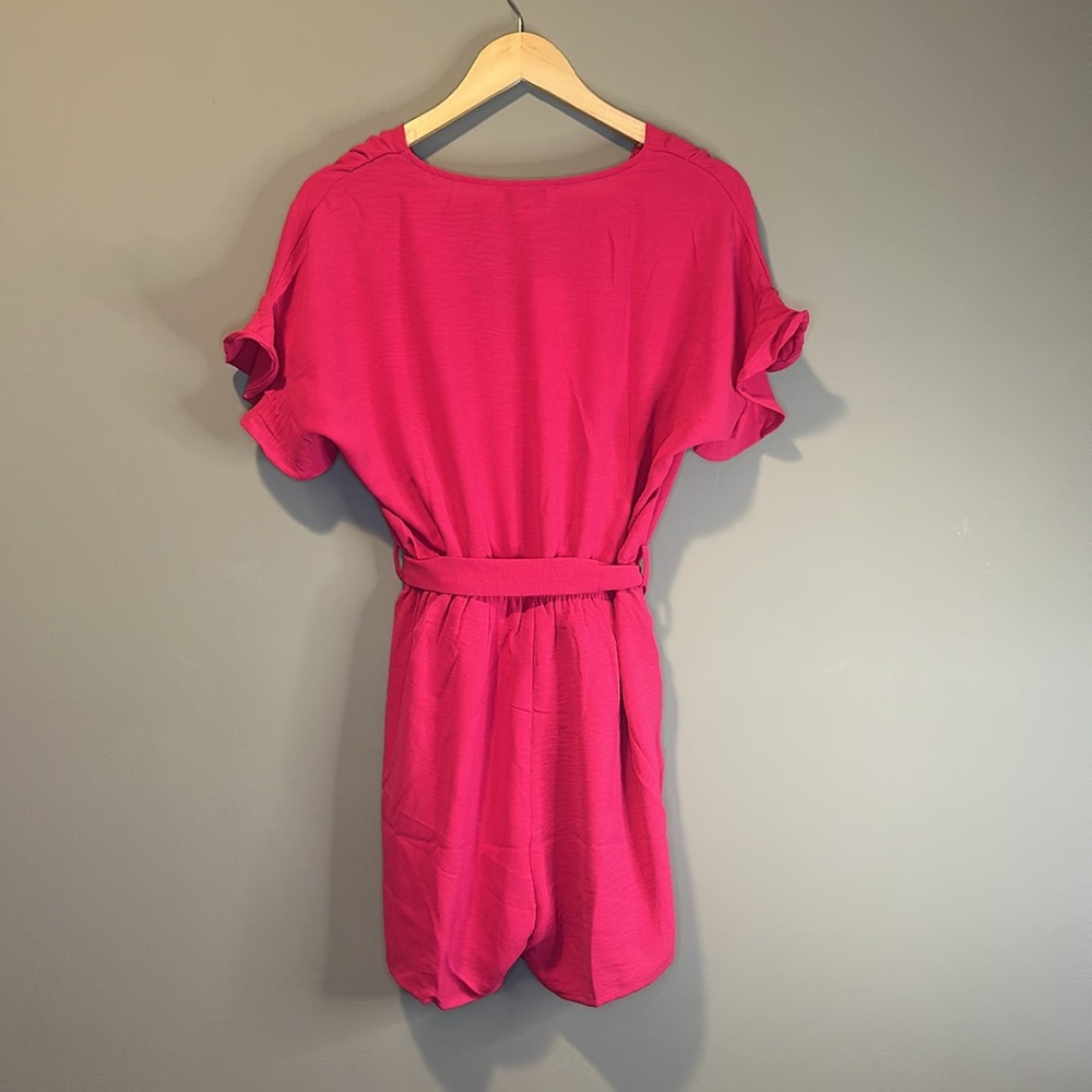 Fuchsia Ruffle Romper - Picture 7 of 8